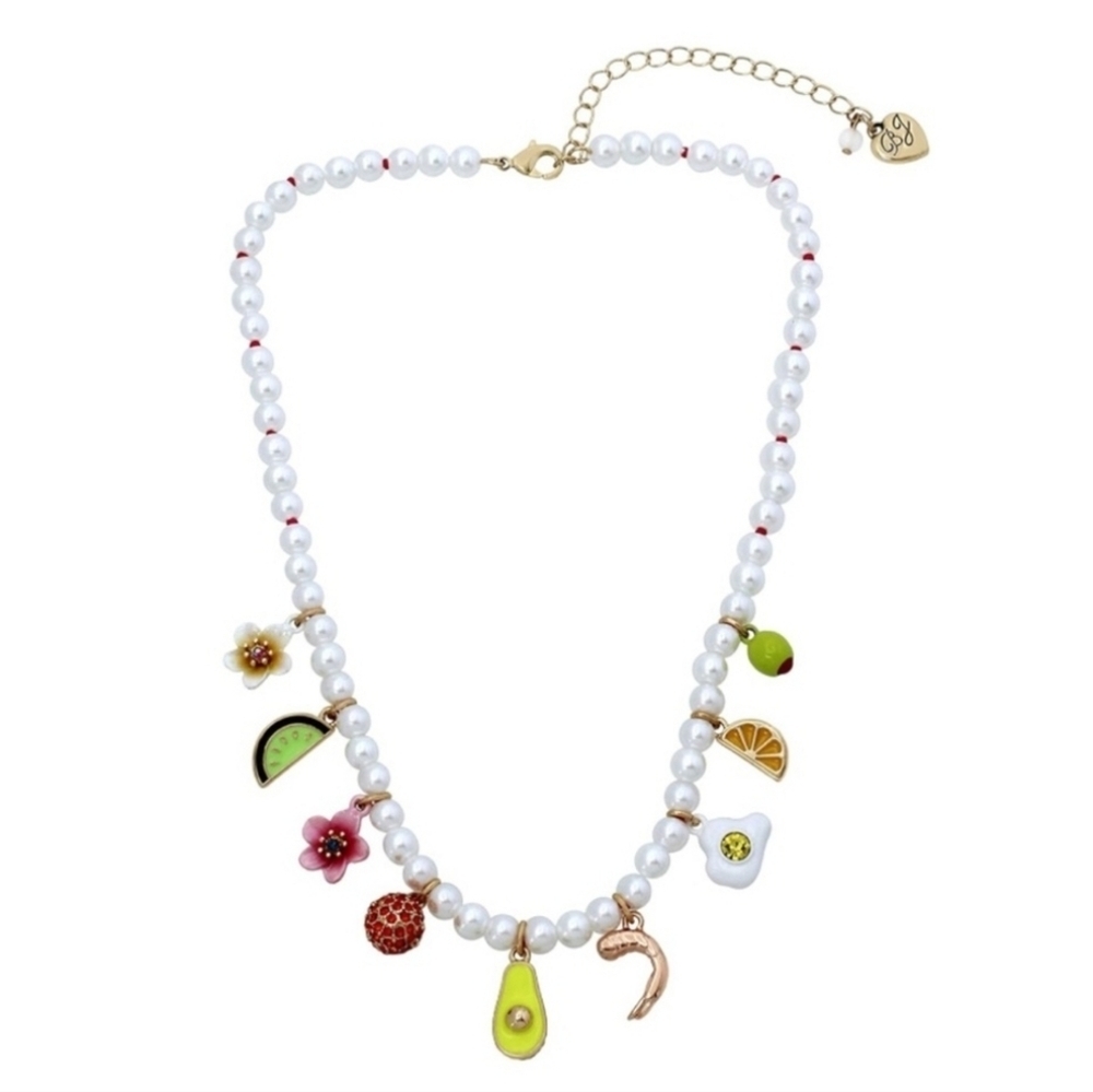 💖▪️ Betsy Johnson▪️  Gorgeous Brunch Charm Bib Necklace